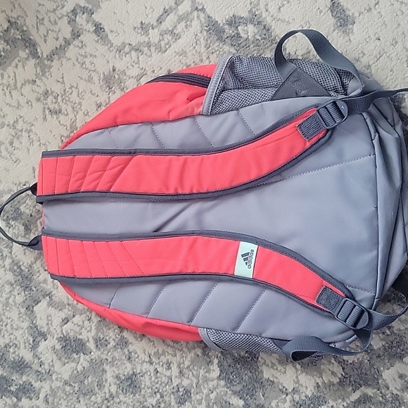 Adidas Pink and Gray Men's Backpack - Picture 2 of 8